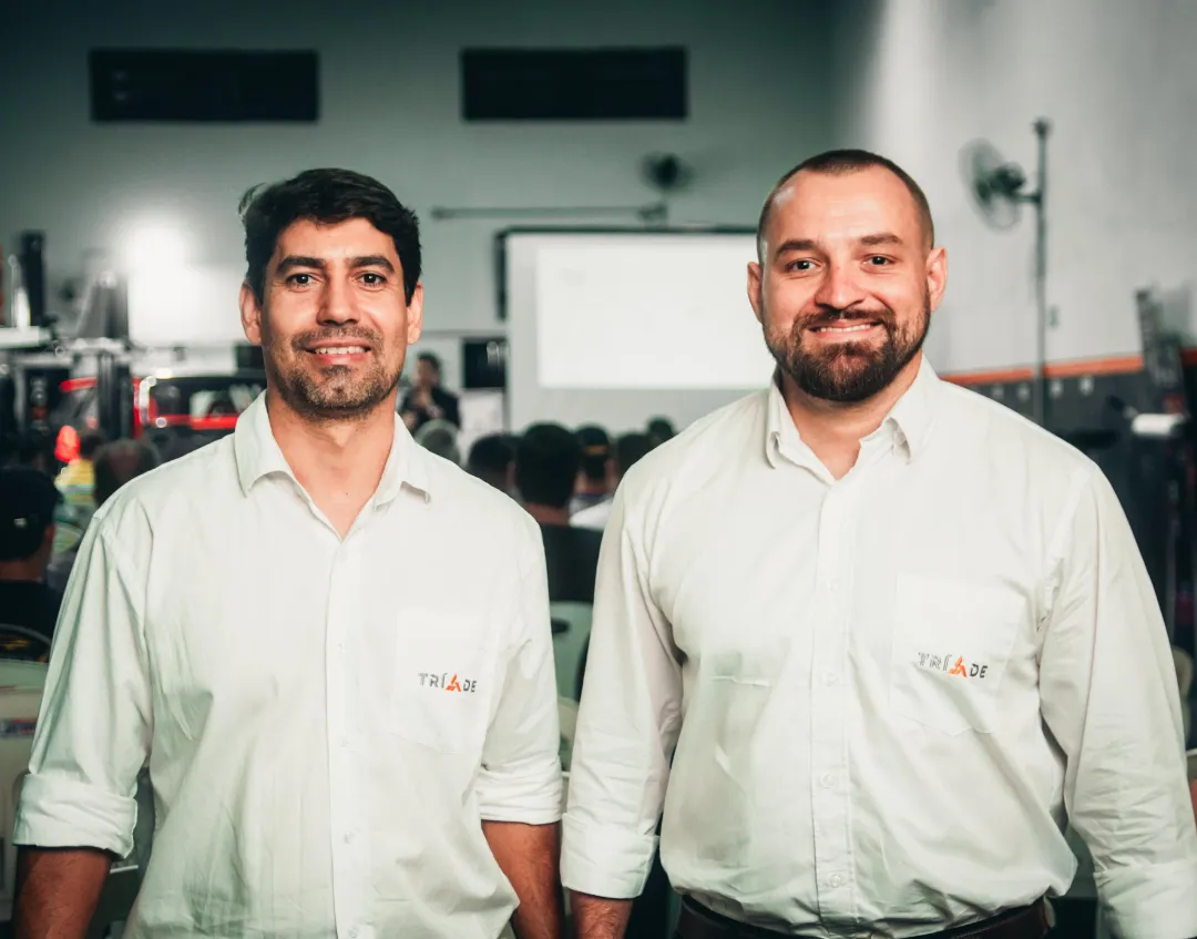 Marcel e Thiago, sócios-fundadores da Tríade Centro Automotivo