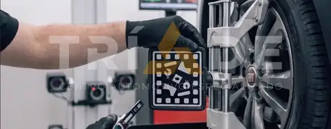 Serviço de alinhamento 3D em oficina